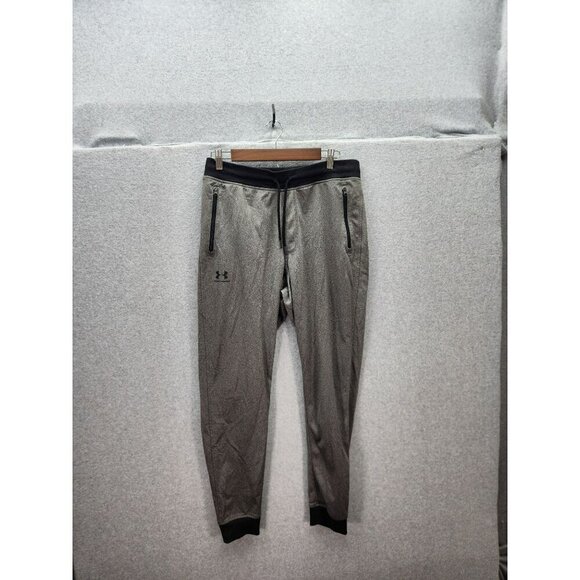 Under Armour Mens ColdGear Joggers Medium Gray & Black - Picture 1 of 5